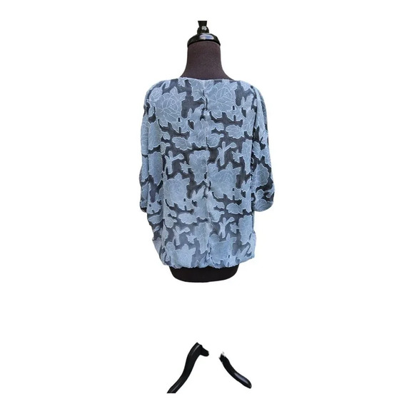 Bellambra Italy Womens Blye Floral Boho Blouse Size S Dolman Sleeve Embroidered - Picture 3 of 8